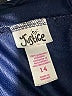 Justice 100% Polyester Hearts Blue Athletic Shorts Size 14 - photo 3