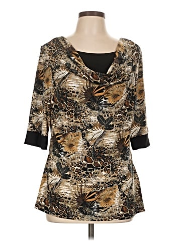 Christopher & Banks 3/4 Sleeve Blouse (view 1)