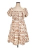 Inner Circle Inc. 100% Rayon Paisley Tan Casual Dress Size XL - photo 1