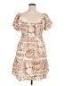 Inner Circle Inc. 100% Rayon Paisley Tan Casual Dress Size XL - photo 2