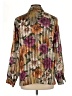 Alia 100% Polyester Floral Brown Long Sleeve Blouse Size 12 - photo 2