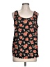 Faded Glory 100% Polyester Black Sleeveless Top Size L - photo 1