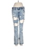 One 100% Cotton Hearts Blue Jeans Size 26 waist - photo 1