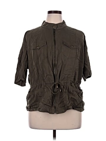 Christopher & Banks 3/4 Sleeve Button-Down Shirt (view 1)