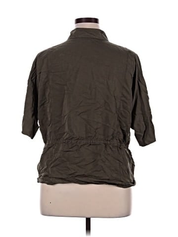 Christopher & Banks 3/4 Sleeve Button-Down Shirt (view 2)