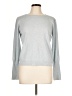 Wrap 100% Cashmere Gray Blue Cashmere Pullover Sweater Size 10 - photo 1