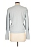 Wrap 100% Cashmere Gray Blue Cashmere Pullover Sweater Size 10 - photo 2