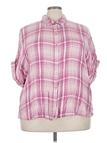 Gloria Vanderbilt 3/4 Sleeve Button-Down Shirt (view 1)