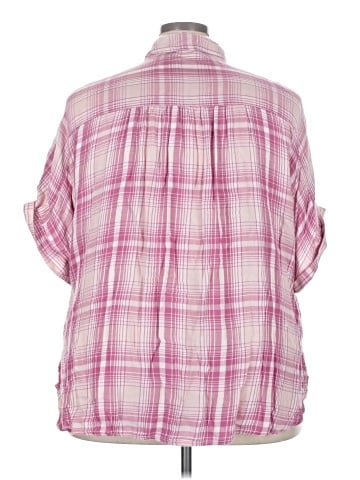 Gloria Vanderbilt 3/4 Sleeve Button-Down Shirt (view 2)