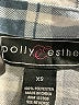 Polly & Esther 100% Polyester Plaid Blue 3/4 Sleeve Blouse Size XS - photo 7