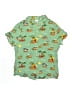 Disney 100% Rayon Tropical Green Short Sleeve Button-Down Shirt Size XL (youth) - photo 1