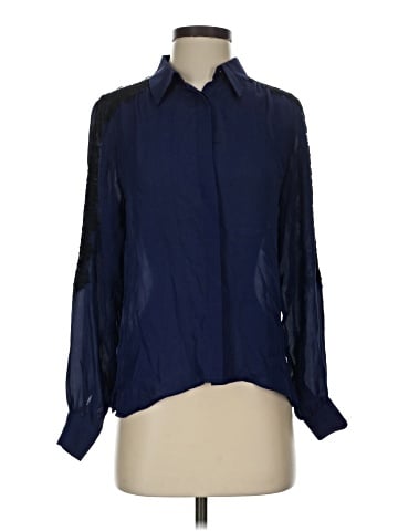 Nonoo Long Sleeve Silk Top (view 1)