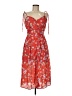 Trixxi 100% Polyester Floral Red Casual Dress Size M - photo 1