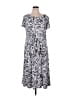Perceptions Paisley Gray Casual Dress Size 1X - photo 1