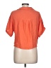 Love Notes 100% Cotton Orange Short Sleeve Blouse Size L - photo 2