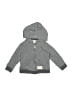 Carter's 100% Cotton Stripes Gray Zip Up Hoodie 9-12 MO / 12 MO - photo 1