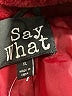 Say What? 100% Polyester Burgundy Faux Fur Jacket Size XL - photo 6