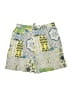Deja Bleu 100% Rayon Paisley Yellow Shorts Size L - photo 2