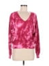 Hiatus Tie-dye Pink Pullover Sweater Size M - photo 1