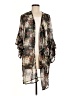Mudd 100% Polyester Black Kimono One size - photo 1