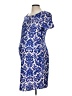 Pink Blush Paisley Blue Cocktail Dress Size L - photo 1
