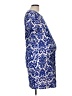 Pink Blush Paisley Blue Cocktail Dress Size L - photo 4
