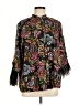 Johnny Was Paisley Black 3/4 Sleeve Blouse Size M - photo 1