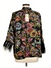 Johnny Was Paisley Black 3/4 Sleeve Blouse Size M - photo 2