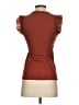 GU 100% Cotton Brown Short Sleeve Top Size XS - photo 2