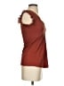 GU 100% Cotton Brown Short Sleeve Top Size XS - photo 4