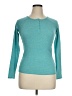 Cherokee Teal Long Sleeve Henley Size 14 - photo 1