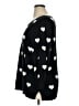 Adrianna Papell Hearts Black Pullover Sweater Size XL - photo 5