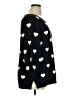 Adrianna Papell Hearts Black Pullover Sweater Size XL - photo 4