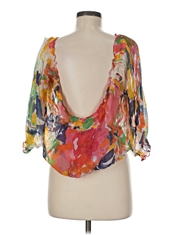 Zara Basic 3/4 Sleeve Blouse (view 2)