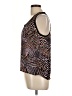 Just Fab 100% Polyester Black Sleeveless Blouse Size L - photo 5