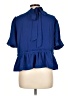 Greylin 100% Polyester Blue Short Sleeve Blouse Size L - photo 2