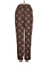H&M L.O.G.G. 100% Polyester Print Brown Casual Pants Size 2 - photo 1