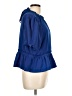 Greylin 100% Polyester Blue Short Sleeve Blouse Size L - photo 4