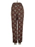 H&M L.O.G.G. 100% Polyester Print Brown Casual Pants Size 2 - photo 2