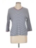 Basic Editions 100% Cotton Gray 3/4 Sleeve T-Shirt Size L - photo 1