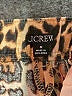 J.Crew 100% Linen Animal Print Gold Shorts Size M - photo 3