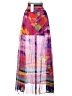 Bebe 100% Polyester Tie-dye Purple Casual Skirt Size XXS - photo 2