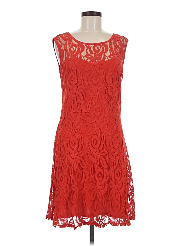 Pre-owned John Paul Richard Cocktail Dress In Red