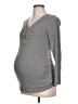 Assorted Brands Gray Long Sleeve Henley Size Lg Maternity - photo 1