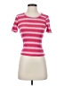 Timing Stripes Pink Short Sleeve T-Shirt Size S - photo 1