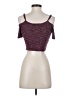 Bear Dance Burgundy Short Sleeve Top Size S - photo 2
