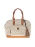 Rioni Chevron-herringbone Plaid Ivory Tan Satchel One size - photo 1