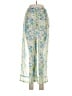 Marshalls 100% Polyester Floral Blue Casual Pants Size M - photo 1