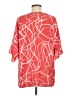 Dennis by Dennis Basso 100% Polyester Orange 3/4 Sleeve Blouse Size M - photo 2