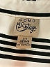 Como Vintage 100% Polyester Stripes Ivory Long Sleeve Blouse Size L - photo 7
